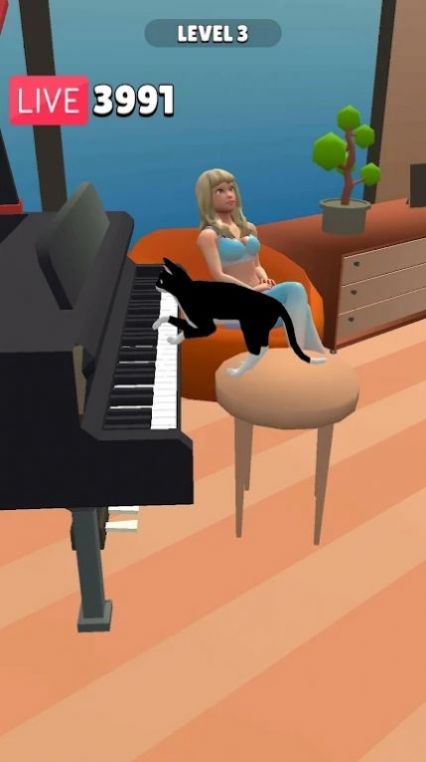 滑稽的猫游戏安卓版(Funny Cat 3D)图片1