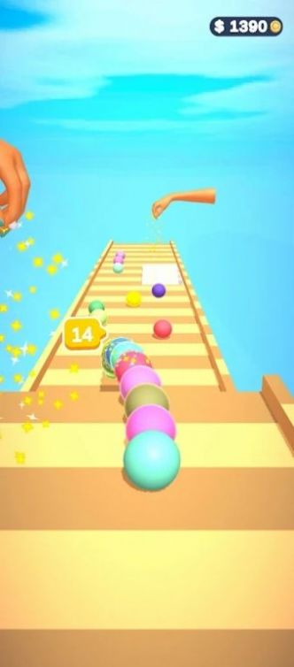 球球染色跑酷游戏安卓版（COLORED BALLS）图片1