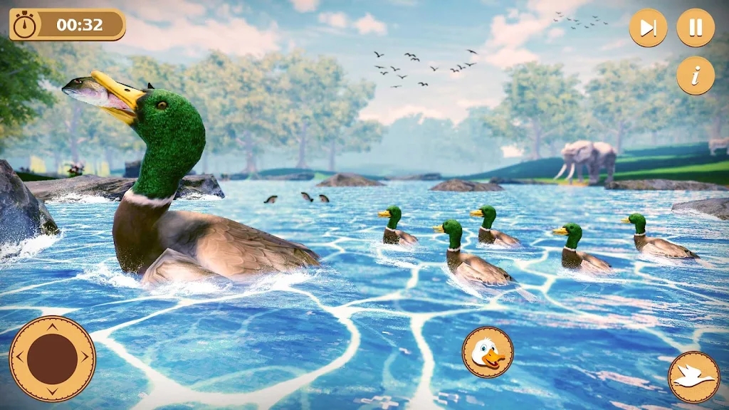 鸭子家庭生活模拟器3D游戏下载安装中文版（Duck Family Life Simulator 3D）图片1