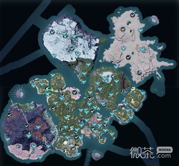 《幻兽帕鲁》地图全点位一览图分享